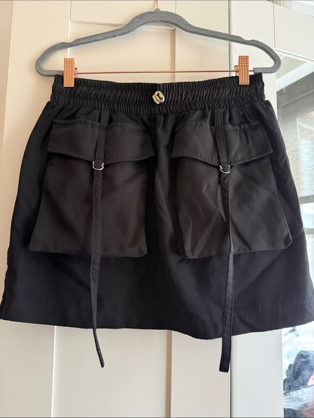 Commense Black Utility Pocket Skort